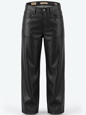 Levi's Black Faux Leather Pant—Wide leg